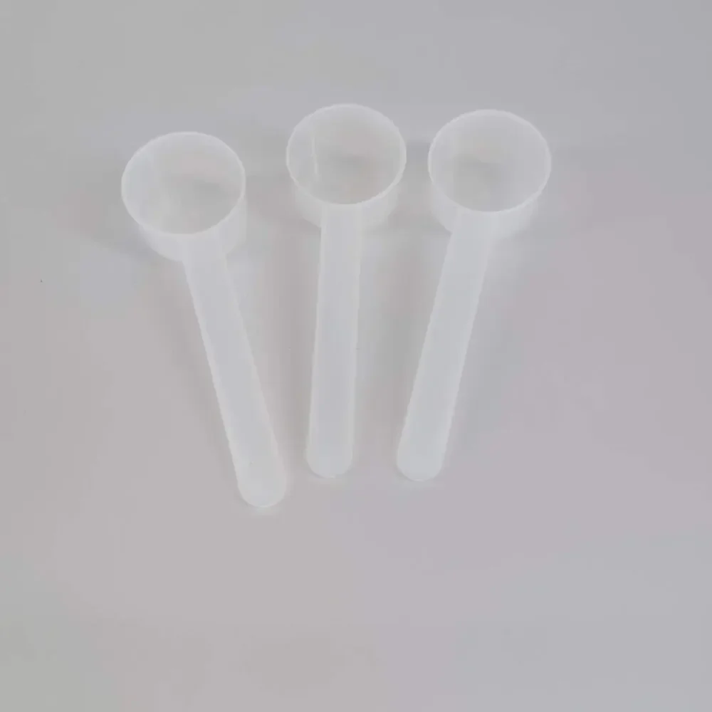 Three Measurex Transluscent Plastic Long Handle Measuring Scoops - 14.8 CC -VGUC